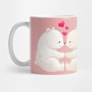 Couple Polar Bear in Love Mug